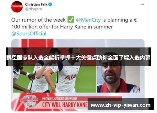 凯恩国家队入选全解析掌握十大关键点助你全面了解入选内幕